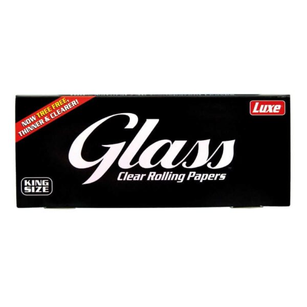 bibulki glass lux clear kingsize dlugie przezroczyste bletki celuloza naturalne