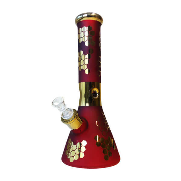 wholesale red bee glass bong 3