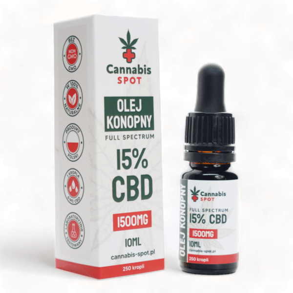 Olejek CBD 15% 1500 mg Full Spectrum Cannabis Spot